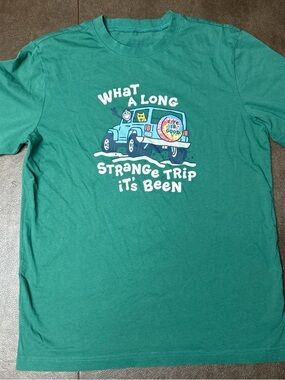 Life Is Good Teal Crew Neck Tee